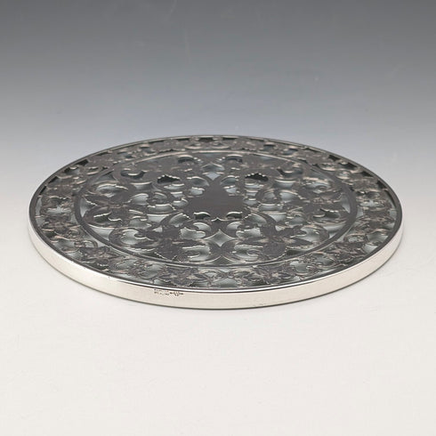 Early 20th Century US Silver Overlay Trivet, Webster Company