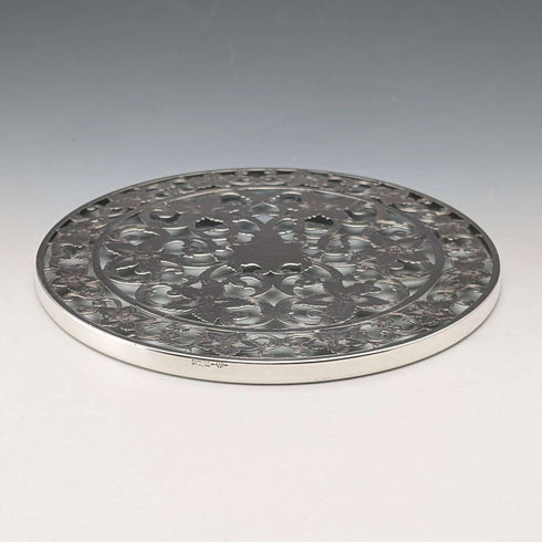 Early 20th Century US Silver Overlay Trivet, Webster Company