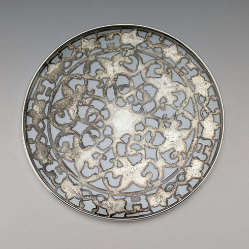 Early 20th Century US Silver Overlay Trivet, Webster Company