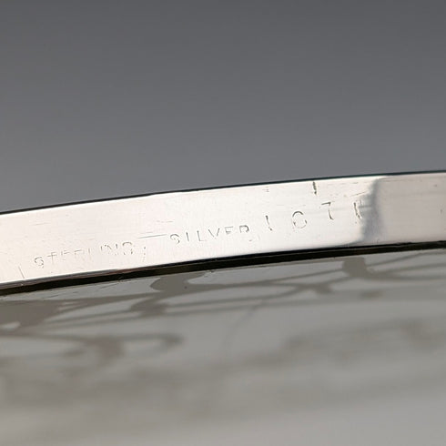 Early 20th Century US Silver Overlay Large Trivet, 20cm Diameter