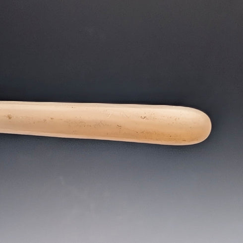 1900年英國古董小叉,珍珠母貝手柄,純銀叉刃,威廉‧德文波特