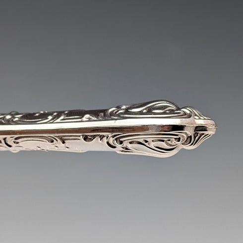 1975年英國復古純銀手柄蛋糕切片器,帶盒,Harrison Brothers出品