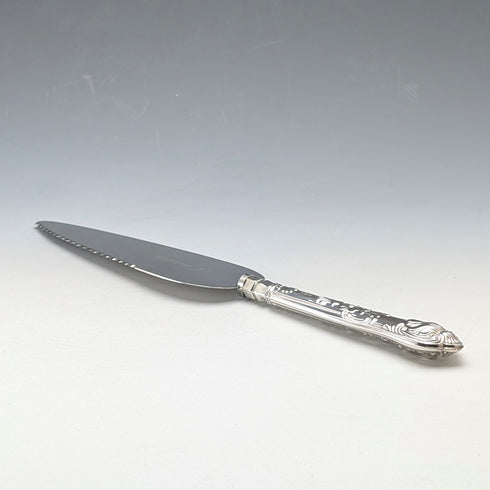 1975年英國復古純銀手柄蛋糕切片器,帶盒,Harrison Brothers出品