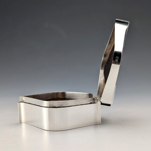 British Vintage Sterling Silver Small Trinket Box, 79g, by Keith Smith
