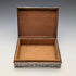 1948 Dutch Vintage Silver Cigarette Box with Wooden Interior