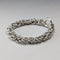 Vintage sterling silver Byzantine chain bracelet, 28g