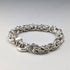 Vintage sterling silver Byzantine chain bracelet, 28g