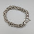 Vintage sterling silver Byzantine chain bracelet, 28g