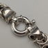 Vintage sterling silver Byzantine chain bracelet, 28g