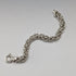 Vintage sterling silver Byzantine chain bracelet, 28g