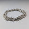 Italian Vintage Sterling Silver Multi-Twist Chain Bracelet, 28g, MILOR