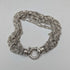 Italian Vintage Sterling Silver Multi-Twist Chain Bracelet, 28g, MILOR