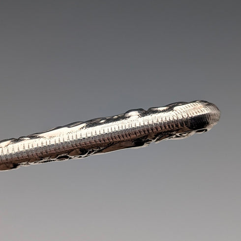 1897年英國古董純銀心型茶葉罐勺,10.4克