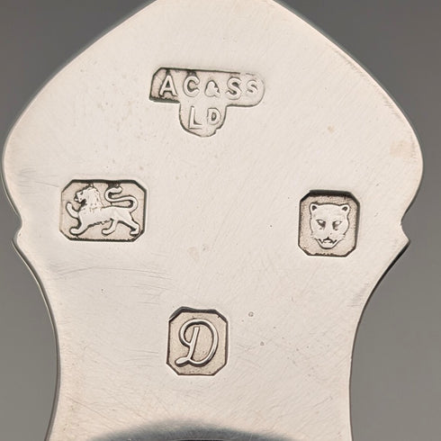 1978年英國老式純銀茶葉罐勺,20.5克,A Chick & Sons Ltd出品,含原廠盒