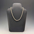 British Vintage Sterling Silver Coil Design Chain Necklace, 46cm, 91g, HH