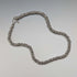 British Vintage Sterling Silver Coil Design Chain Necklace, 46cm, 91g, HH