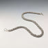 British Vintage Sterling Silver Coil Design Chain Necklace, 46cm, 91g, HH