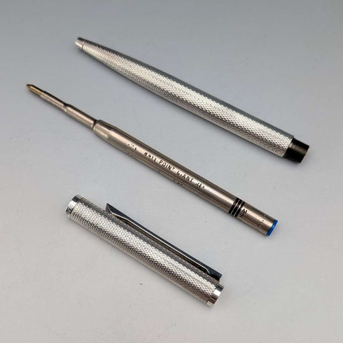 German vintage Dunhill base metal ballpoint pen case with cloth
