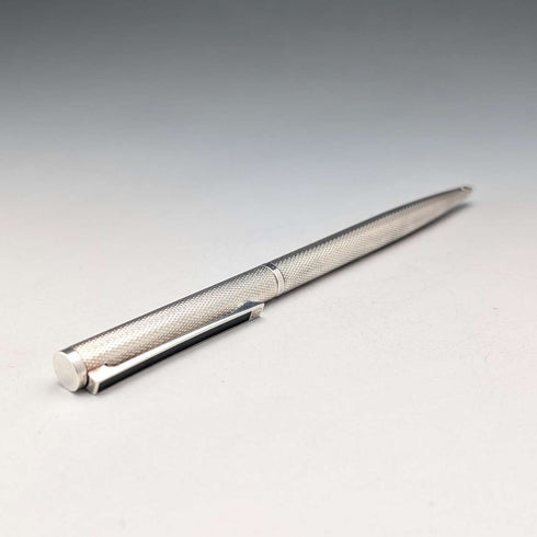 German vintage Dunhill base metal ballpoint pen case with cloth