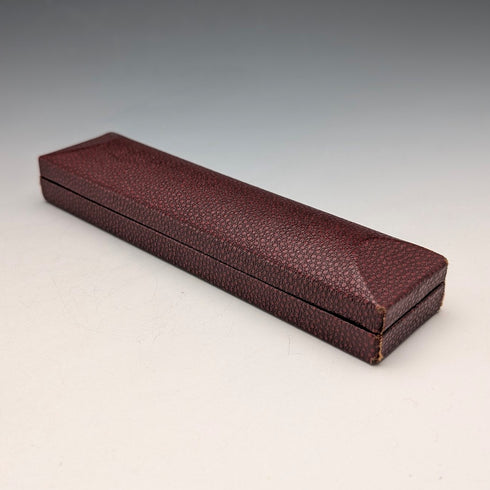 1962 British Vintage Yard O' Red Sterling Silver Push-On Mechanical Pencil with Case