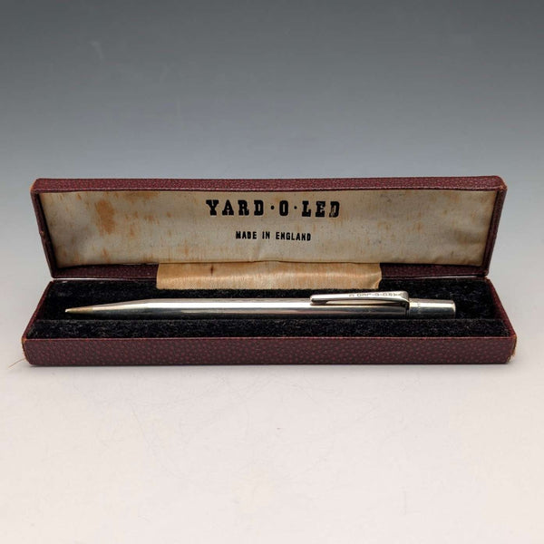 1962年英國復古紅色純銀按壓式自動鉛筆,附筆盒