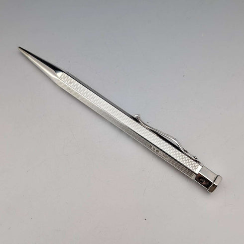 1959年英國復古紅色純銀六角形按壓式自動鉛筆