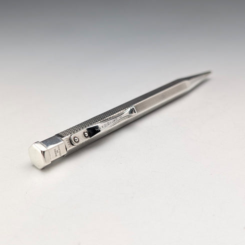 1959年英國復古紅色純銀六角形按壓式自動鉛筆