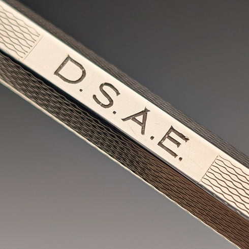 1959年英國復古紅色純銀六角形按壓式自動鉛筆