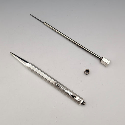 1959年英國復古紅色純銀六角形按壓式自動鉛筆