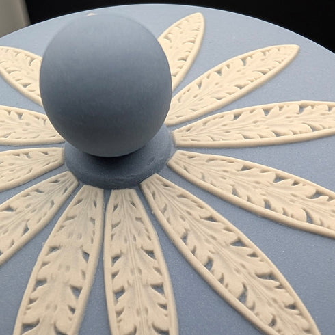 英国ヴィンテージ ウェッジウッド ジャスパーウェア製 ティーキャディーボックスペア