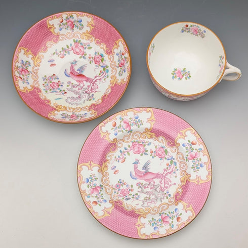 1920 年代英國 Minton 茶杯三件組粉紅雞蛇,為 Meyer Emporium 特別訂購 (5)