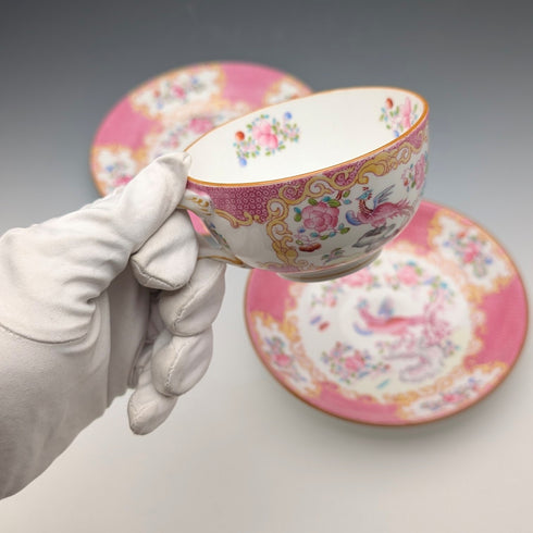 1920 年代英國 Minton 茶杯三件組粉紅雞蛇,為 Meyer Emporium 特別訂購 (5)