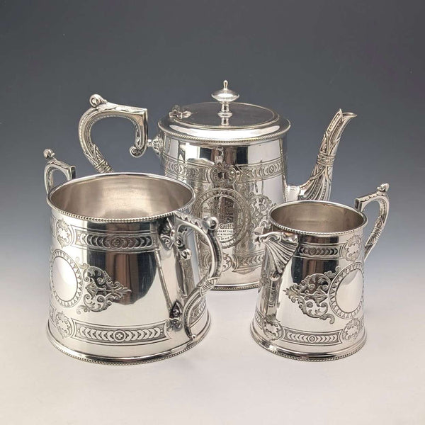 英國古董鍍銀茶具,約1900年,Mappin & Webb出品