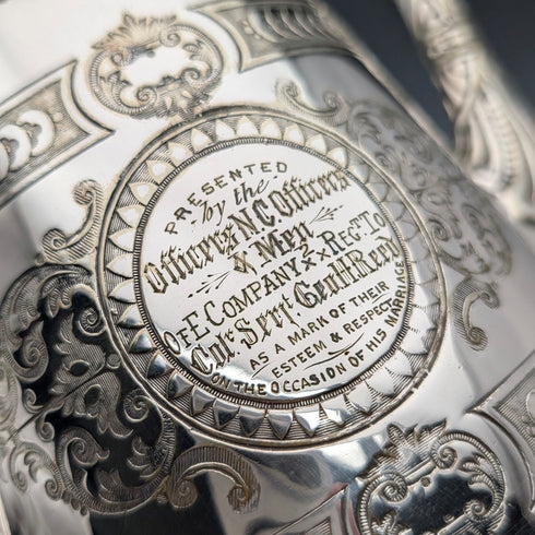 1900年頃 英国アンティーク シルバープレート製 ティーセット Mappin&Webb