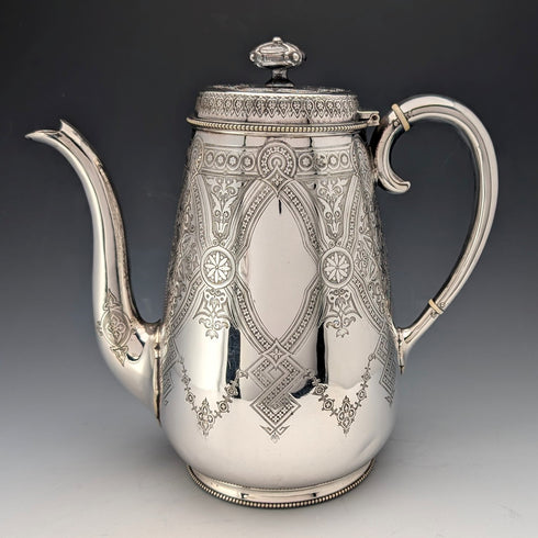 古董英式鍍銀茶具和咖啡具