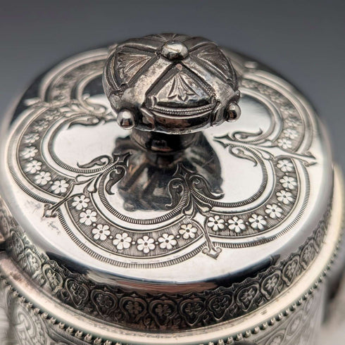 Antique British silver plated tea and coffee set