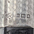 1934 年英國古董方形桿,彎曲手柄,純銀裝飾手杖,85 厘米,J Howell & Co.