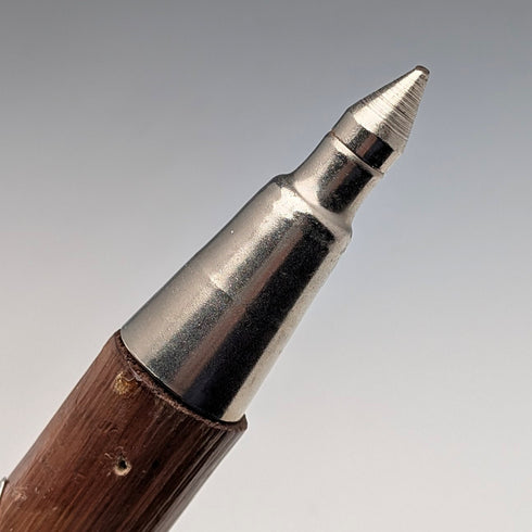 復古北歐登山杖,棕褐色杖身,彎柄,91厘米