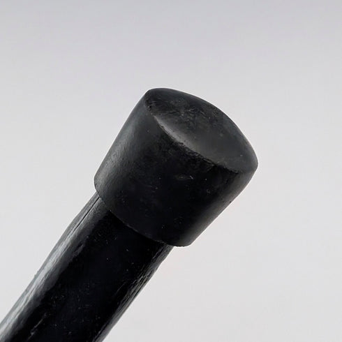 20世紀早期黑色扭曲杖身、彎柄手杖,長90厘米