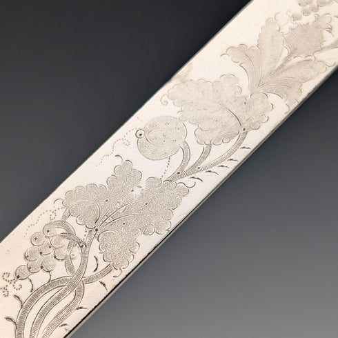 英国アンティーク 白蝶貝ハンドル 純銀装飾 カトラリー6ペア Thomas Turner ケース入