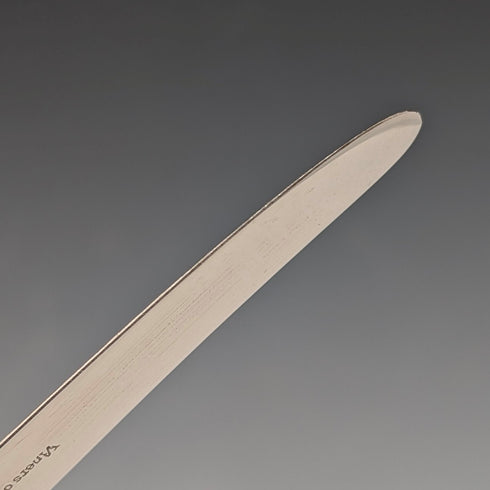 Circa 1961 British Vintage Sterling Silver Handle Tea Knife Set of 6 in Viner's Case