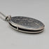 ヴィンテージ 純銀製 オーバル型ロケットペンダント 純銀ネックレス付き 計15.2g
