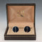 1979 British Vintage Sterling Silver Cufflinks by Dunhill in Case