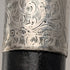1927 British Antique Black Shaft Horn Handle Sterling Silver Walking Stick 84cm
