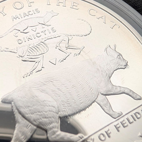 英国マン島 クラウン銀貨 猫の歴史シリーズ:4枚セット PobjoyMint ケース・説明書付