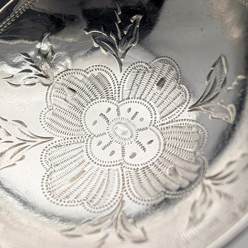 1865年 英国アンティーク 純銀製 ティーキャディースプーン 12.5g Charles Boynton