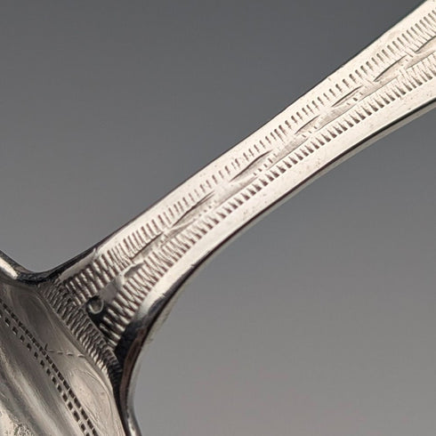 1865年 英国アンティーク 純銀製 ティーキャディースプーン 12.5g Charles Boynton