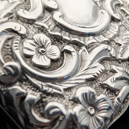 1893年 英国アンティーク 純銀製 トリンケットボックス 31g Henry Matthews