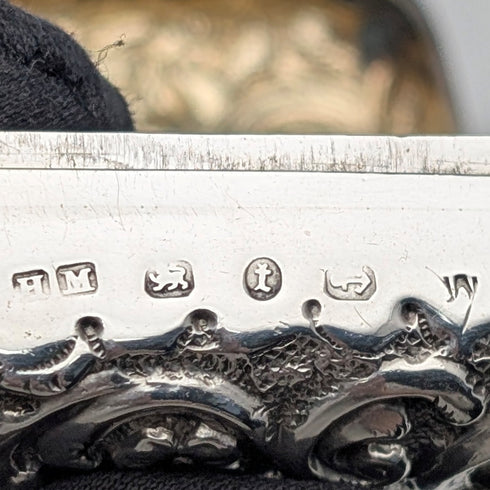 1893年 英国アンティーク 純銀製 トリンケットボックス 31g Henry Matthews