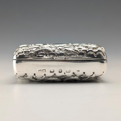 1893年 英国アンティーク 純銀製 トリンケットボックス 31g Henry Matthews